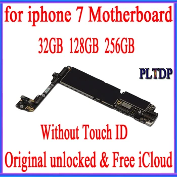 Čisté iCloud Pre iPhone 7 4.7 palcový doska S/Č Dotyk ID , Továreň Odomknutý Originálne logic board ,32GB/128GB/256 GB