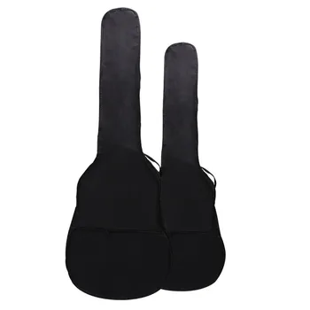38 /41 Palcový jednovrstvové Jeden-ramenný Oxford Tkanina Akustické Black Guitar Bag Nepremokavé Guitar Bag Nástroj Batoh Taška