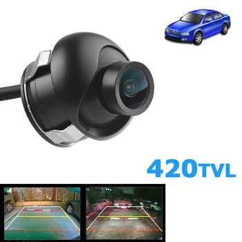 12V E319 HD 480 TVL 170 Stupňov Nočné Videnie a High-Kvalitný Plast + Sklo Auta Zozadu Kamery s Otvorom Videl na Auto