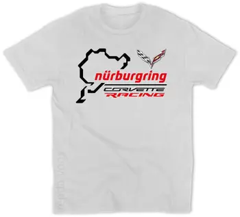 Nové Módne Muži bol interiér Racing Chevrolet C6R C7.R NURBURGRING Auto Racing Nové T-Shirt Bežné bavlnené tričko