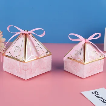2019 nové svadobné koláčiky box svadobné Party Láskavosti Európskej darčeková krabička balenie pre Hostí boite dragees de mariage de cajas kartóne