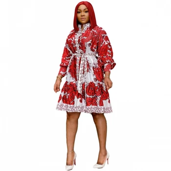 Africké Šaty Pre Ženy 2021 Afrike Oblečenie Dashiki Nový Štýl Jar Jeseň Šaty Afriky Oblečenie Móda Africaine Femme
