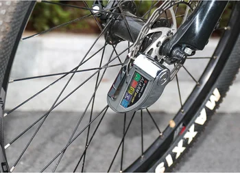 Alarm, Zámok na Bicykel Nepremokavé Motocykel Ochrana Zámok Zabezpečenie Proti krádeži Zámok Moto Kotúčové Brzdy Zámok Pripomienka Lano Alarm