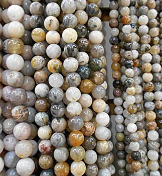 India prírodného kameňa náramok mužov šperky zistenia dištančné voľné korálky guľa lariat náhrdelníky náušnice, prívesky mořský Sediment diy veľa