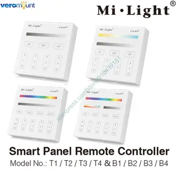 Milight 4-Zóna B0 B1 B2 B3 B4 T1 T2 T3 T4 8-Zóna B8, 2.4 GHz Wireless Touch Panel Stmievač/RGBW/RGB+SCS LED Smart Diaľkový ovládač