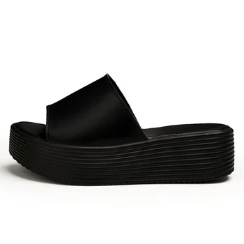 SNURULANflat platformové tenisky ženy letné sandále otvorené prst kožené topánky Split Pošmyknúť Na Mimo Listov čierna biela sneakersE096