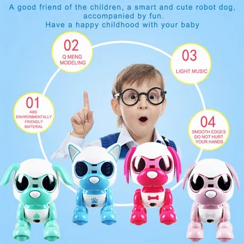 Elektronické Hračky, domáce Zvieratá 4 Funkčný Robot Hračka pre Psa Smart Pet Robot Deti Interaktívne Playmate Elektronické Psa Hračky pre Deti,