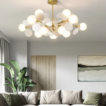 Nordic Luster moderný minimalistický obývacia izba, spálňa osvetlenie osobnosti kreatívny dizajnér teplé a romantické luster