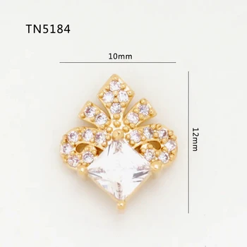 5 ks/veľa TN5184 Zliatiny Zirkón drahokamy Nail Art decor šperky Kamienkami dekorácie 3D nechty príslušenstvo dodávky dekorácie charms