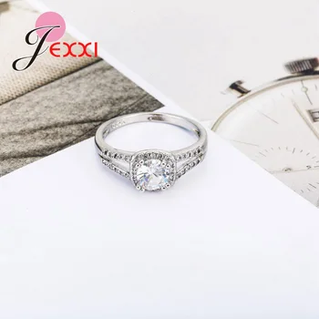 Elegantná Najvyššej Kvality Trendy Romantický AAA Cubic Zirconia Ženy Wending Krúžok Dizajn 925 Sterling Silver Šperky, Zásnubné