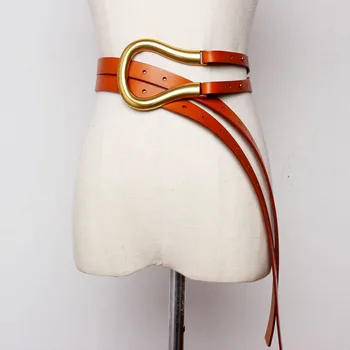 Autor pás kvalitné originálne kožené pásy pre ženy, luxusné značky módny pás široký opasok pre kabát tričko