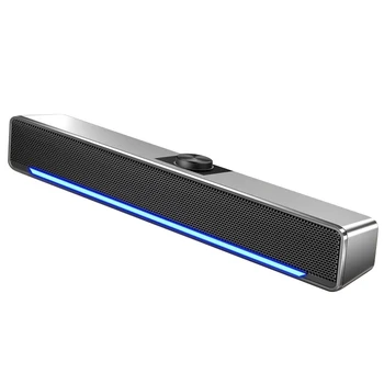 Bluetooth Reproduktor USB Káblové Soundbar Počítač Reproduktorov Bass Stereo Mocný Prehrávač Hudby Subwoofer Pre PC, Notebook Soundbar