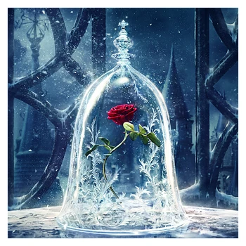 Plné Kolo Vŕtať 5D DIY Diamond Maľovanie červené ruže kvet Výšivky Cross Stitch Mozaiky Drahokamu Dekor nový rok Darček