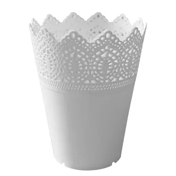 Plastové čipky váza kvetináč factory hrniec home office dekorácie, doplnky-biela