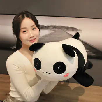1PC 30/60cm Roztomilý Kreslený Veľké Panda Plyšové Hračky Zlá Panda Vankúš Bábiky Pre Deti, Dievčatá Darček k Narodeninám