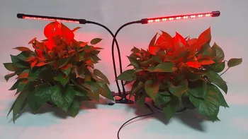 24W Led Rásť Svetlo Červené, Modré Spektrum Časovač S 3 Prepínač Režimov Stmievateľné Clip LED Lampy vysadiť Kvety Rastúce Vnútorné Osvetlenie