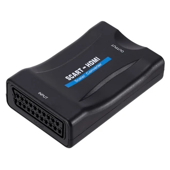 10pcs/veľa 1080P HD, SCART HDMI Prevodník Video Audio Signálu Adaptér Converter pre Smart TV DVD Notebook