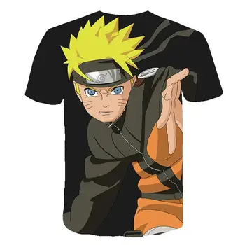 Letné Nové Japonskom Anime Naruto Uchiha Payne 3D T Shirt Mužských O-Krku Cartoon Tee Topy Muži/Ženy v Pohode Harajuku Oblečenie
