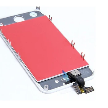 Trieda AAA Kvality Displej Pre iPhone 4 4S Dotykový LCD Displej Digitalizátorom. Montáž Náhradný Telefón Častí Test Black White LCD