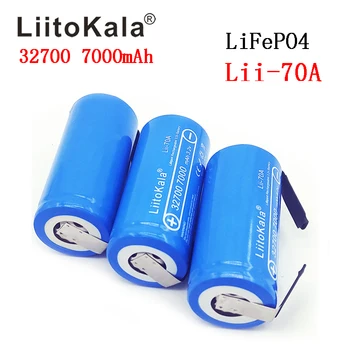 12PCS LiitoKala 32700 3.2 v 7000mAh lifepo4 nabíjateľná batéria bunky LiFePO4 5C vybíjania batérie pre Záložné Napájanie blesku