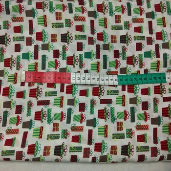 Celkom Rôzne Vianočného Darčeka Potlačené Bavlnené Tkaniny 50x105cm X'mas Textílie Patchwork pre látky Šaty Strany Domáce Dekorácie