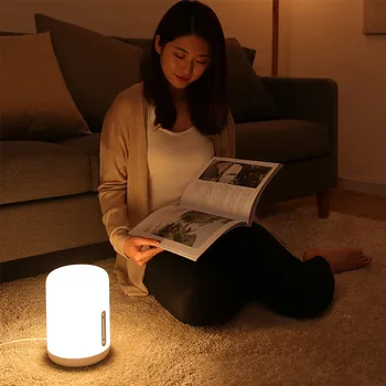Xiao Mijia Nočná Lampa 2 Smart Svetlo Hlasové Ovládanie Bluetooth, WiFi Pripojenie Dotykové Ovládanie Pre Mi Domov Aplikáciu Apple Siri Homekit