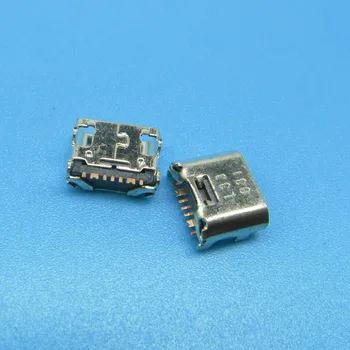 100ks Nabíjanie Konektor pre Samsung T110 T111 T113 T115 T116 T560 T561 T580 T585 Galaxy Tab A(7 pin,micro USB typ-B)