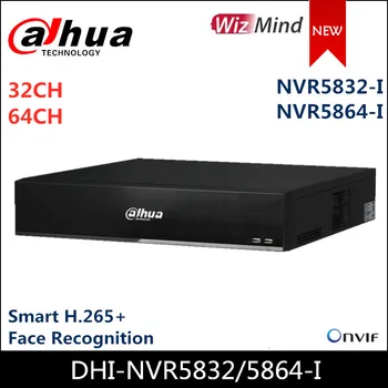 Dahua 32CH 64CH NVR NVR5832-I NVR5864-I 2U WizMind Network Video Recorder Smart H. 265+ Reálnom Čase na Rozpoznávanie Tváre pre IP Kamery