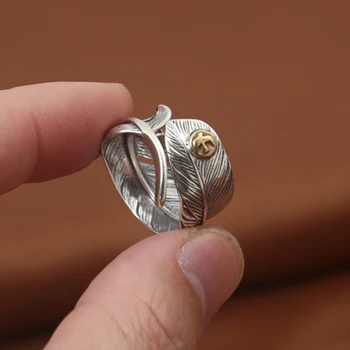 Pure 925 Sterling Silver Šperky Takahashi Goros Krúžok Perie Otvorenie Prstene Pre Mužov A Ženy Darček K Narodeninám