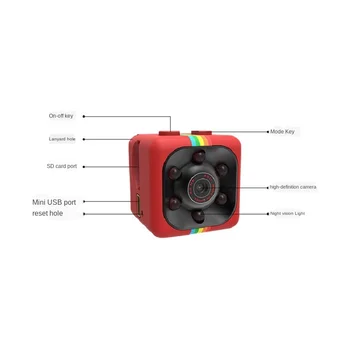 ANPWOO 720P HD Kamera SQ11 Športové DV Kamery Vonkajšie Športové Mini Akcia Fotoaparát, Wifi, Bezdrôtové Kamery