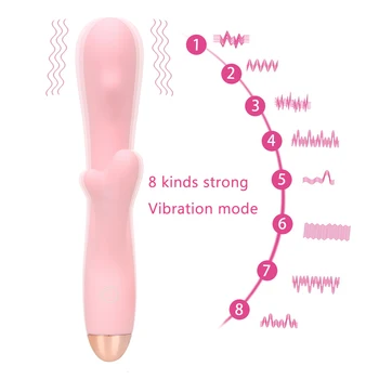 OLO 8 Rýchlosti Dildo Vaginálny Vibrátor Masér USB Nabíjačka Klitorálny Stimulátor Žena Masturbator Sexuálne Hračky pre Ženy