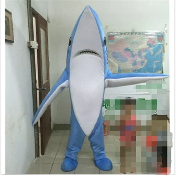 Karneval Shark Maskot Kostým vyhovuje Maškarný Strany Dospelých, Šaty Vianočné reklamy