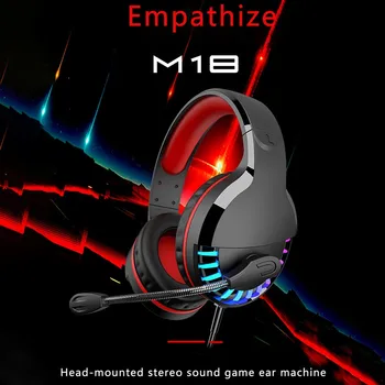 Herný Headset Profesionálne Slúchadlá s Mikrofónom USB 3,5 MM Farebné Slúchadlá Priestorový Zvuk Stereo pre PC a PS4 PS5 Hra