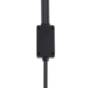 200 cm DIY Letectva Headset Dual-plug Lietadla Slúchadlá Náhradný Kábel Line X6HB