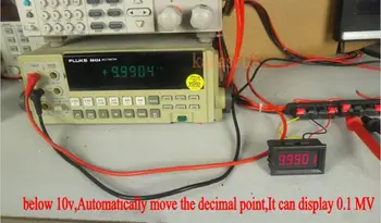 Vysoká presnosť DC 0 až 33.000 V Digitálny LED voltmeter volt Tester napätia Meter