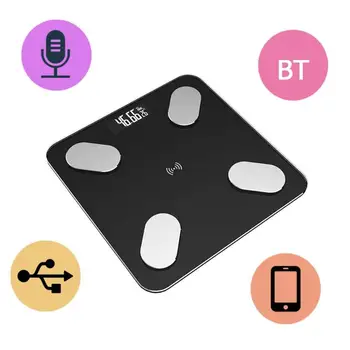 Hot Predaj Kúpeľňa rozsahu Inteligentné Váhy pre Domácnosť Premium Podpora Bluetooth APP Percenta Tuku Digitálne Tuku v Tele s Hmotnosťou Rozsahu