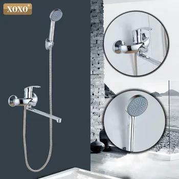 XOXO 180 stupňov rotačné vaňou, sprchovacím kútom, sprchou batérie, sprcha zmiešavač mosadzný hlavné Kúpeľňa so sprchou kohútik 9990B-1