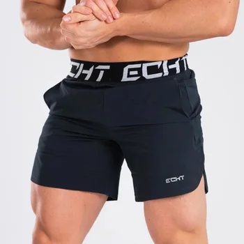 Jogger Šortky Mužov Telocvični Bermudy Fitness Kulturistika Cvičenie Krátke Nohavice Muž Bežné Slim Fit Rýchle suché Muž Pláži Sweatpants