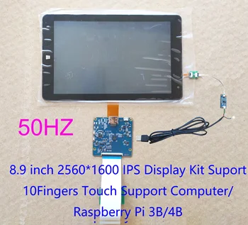 8.9 palcov TFTMD089030 2560*1600 2K HD displej auta MIPI HDMI Podporuje Raspberry Pi 3/4 USB Kapacitný Dotykový Displej Digitalizátorom.