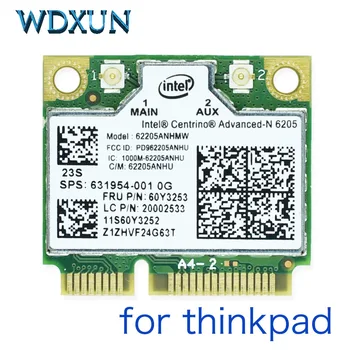 Intel 6205AN Centrino Advanced-N 6205 62205ANHMW FRU 60Y3253 300M 5G WiFi Bezdrôtové Sieťové Karty pre Thinkpad x220 x230 L420 L520