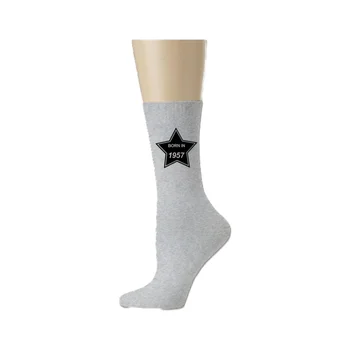 15PCS/VEĽA Vlastné Personalizované Mužov Ponožky Vytlačiť Logo/Text/Photo Black/White/Grey