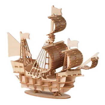 Montáž Stavebné Súpravy Loď Model Drevené Plachetnice Hračky Plachtenie Model Montované Drevené Stavebnice urob si sám