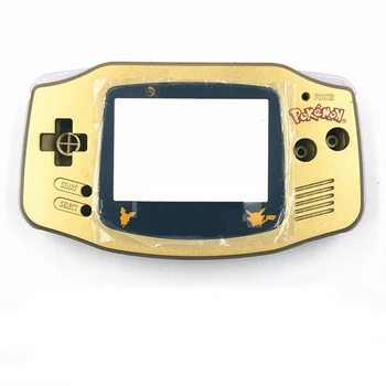 Zlato Plastové Celý Set Bývanie púzdro Kryt Rámu Opravy Dielov Pre Nintendo Pre GameBoy Advance Pre GBA