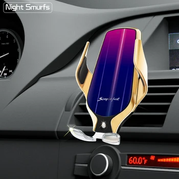 R9 mobilný telefón držiak pre nabíjačku do auta automatický senzor mobilný telefón majiteľa 10W cd auto otvor Pre iPhone Telefónu V Aute Držiak
