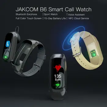 JAKCOM B6 Smart Call Hodinky Pre mužov, ženy inteligentné hodinky smartwatch ip68 gt2 band 6-t500 elephone smarrt f10