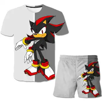 Sonic the Hedgehog Chlapci Oblečenie 2020 Jeseň Deti, Dievčatá cartoon Oblečenie Nohavice Oblečenie Detí Oblečenie Oblek Pre Chlapcov, Oblečenie Sady