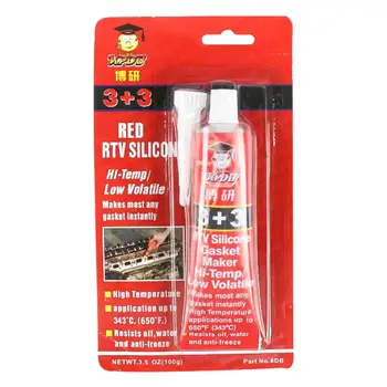 3+3 čierna/červená/šedá plastu vysokej teplote silikónové gumy automobilový non-samolepiace tesnenie olej odolný vodotesný tmel