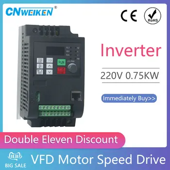 VFD Invertor 1.5 KW/2,2 KW/4KW CoolClassic Frekvenčný Menič pre Motorové ZW-AT1 3P 220V Výstup wcj5
