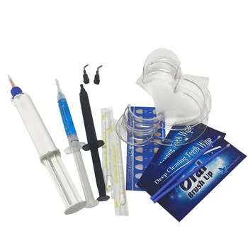 Zubná Súprava na Bielenie Zubov 35% Peroxid Vodíka s Dual Striekačku Čistiaci Gél Auta CE