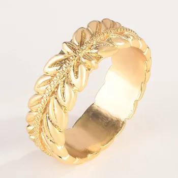 Kreatívne Stromu List Prstene Pre Ženy, Mužov Vintage Módy Gold/Rose Gold/Silver Farba Krúžok Žien Geometrické Zapojenie Šperky Darček